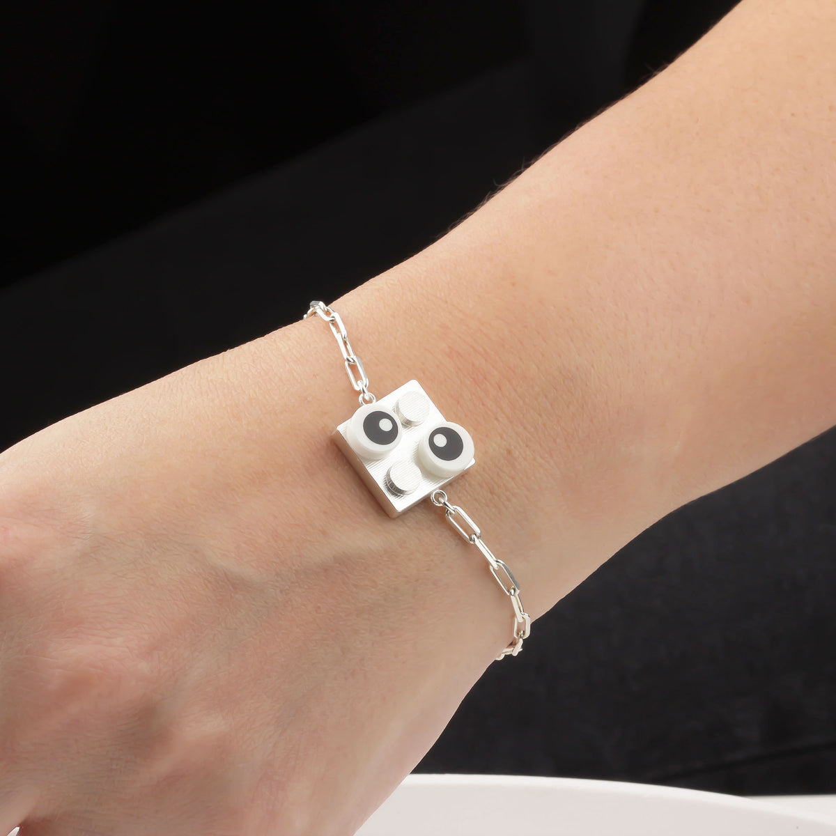 Bricks Jewel Sterling Silver 2x2 Brick Bracelet - alternate view 6