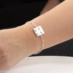 Bricks Jewel Sterling Silver 2x2 Brick Bracelet