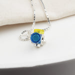 Bricks Jewel Sterling Silver Spinner Brick Charm Necklace - alternate view 4