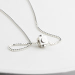 Bricks Jewel Sterling Silver Spinner Brick Charm Necklace
