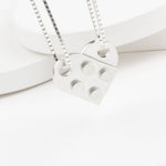 Bricks Jewel Sterling Silver 2x2 Brick Charm Necklace - alternate view 10