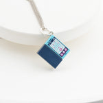 Bricks Jewel Sterling Silver 2x2 Brick Charm Necklace - alternate view 9