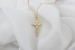925k Sterling Silver Cross Necklace - alternate view 2
