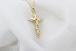 925k Sterling Silver Cross Necklace - alternate view 3