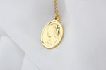 925k Sterling Silver Virgin Mary Necklace - alternate view 2