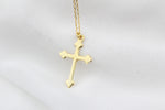 925k Sterling Silver Cross Necklace - alternate view 2