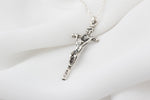 925k Sterling Silver Cross Necklace - alternate view 2