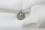 925k Sterling Silver Saint Benedict Medal Necklace - alternate view 2