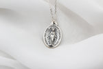 925k Sterling Silver Virgin Mary Necklace - alternate view 2