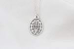 925k Sterling Silver Virgin Mary Necklace - alternate view 3