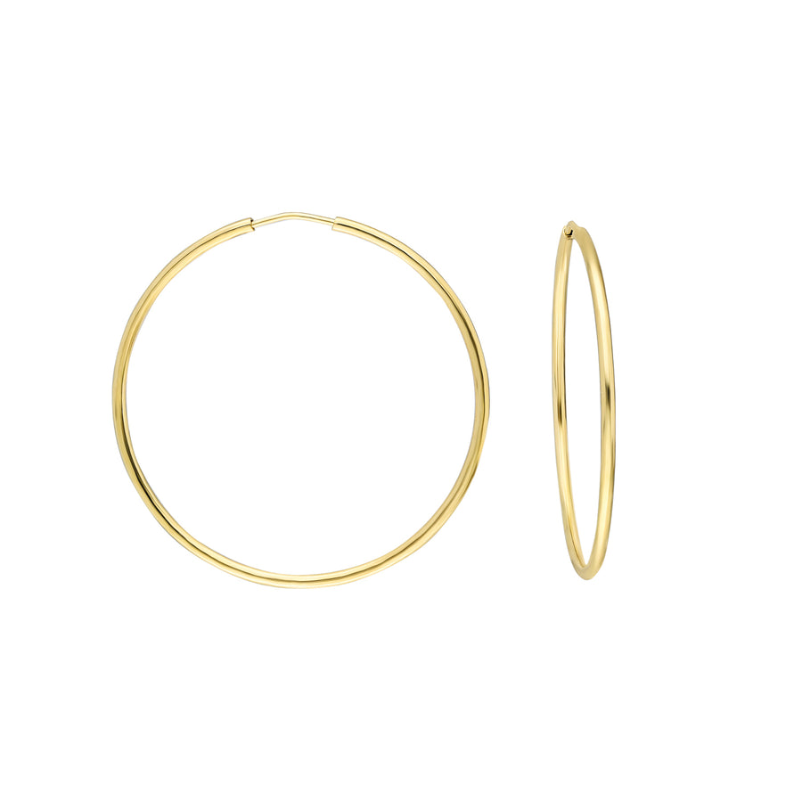 Solid Gold Hoop Earrings