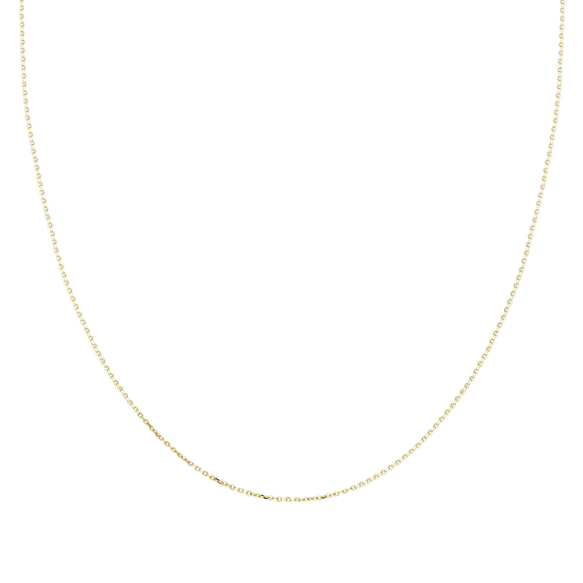 14k Solid Gold 20 Micron Yellow Forse Chain