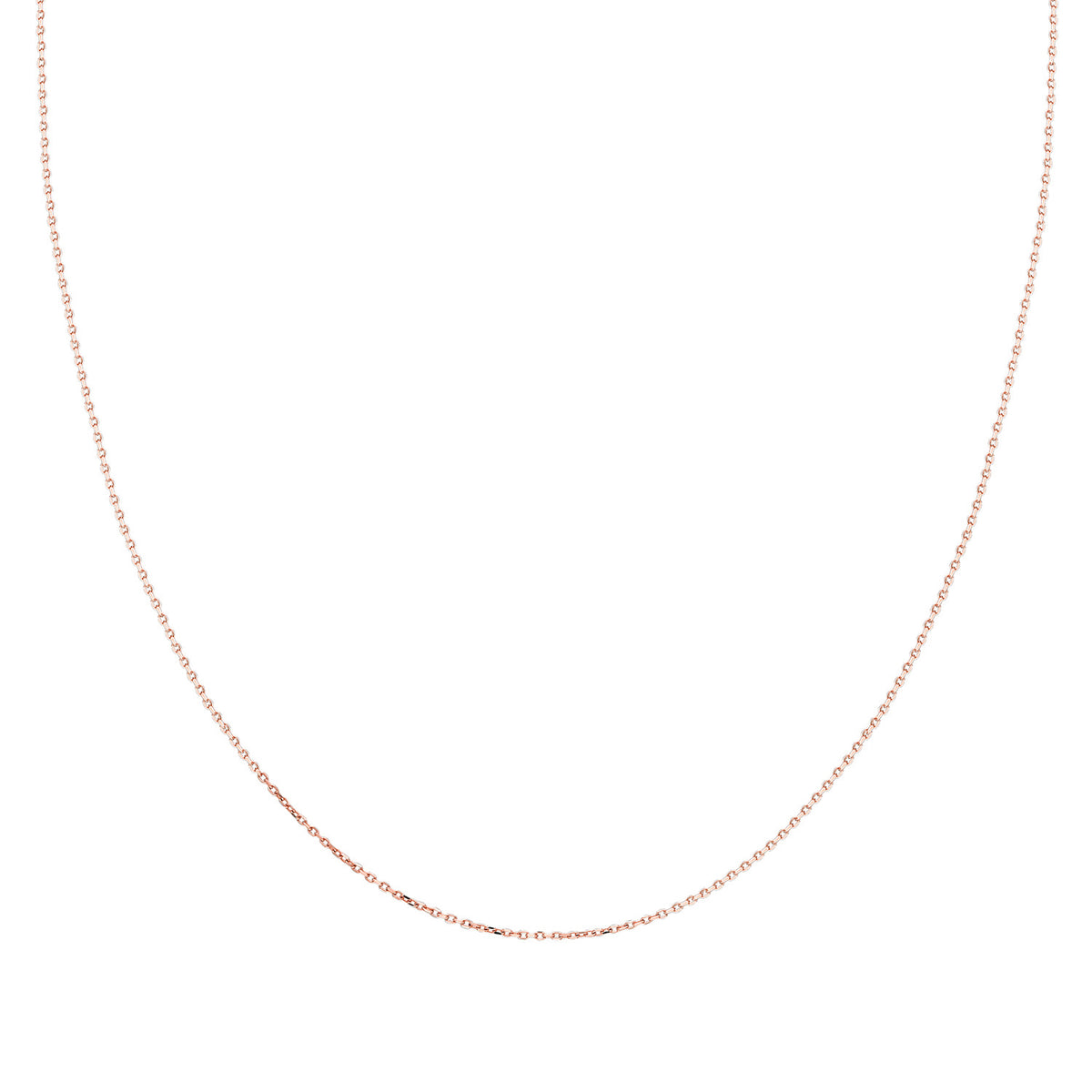 14k Solid Gold 20 Micron Rose Forse Chain