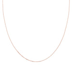 14k Solid Gold 20 Micron Rose Forse Chain
