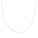 14k Solid Gold 20 Micron White Forse Chain