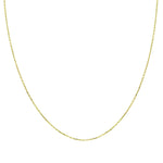 14k Solid Gold 25 Micron Yellow Forse Chain
