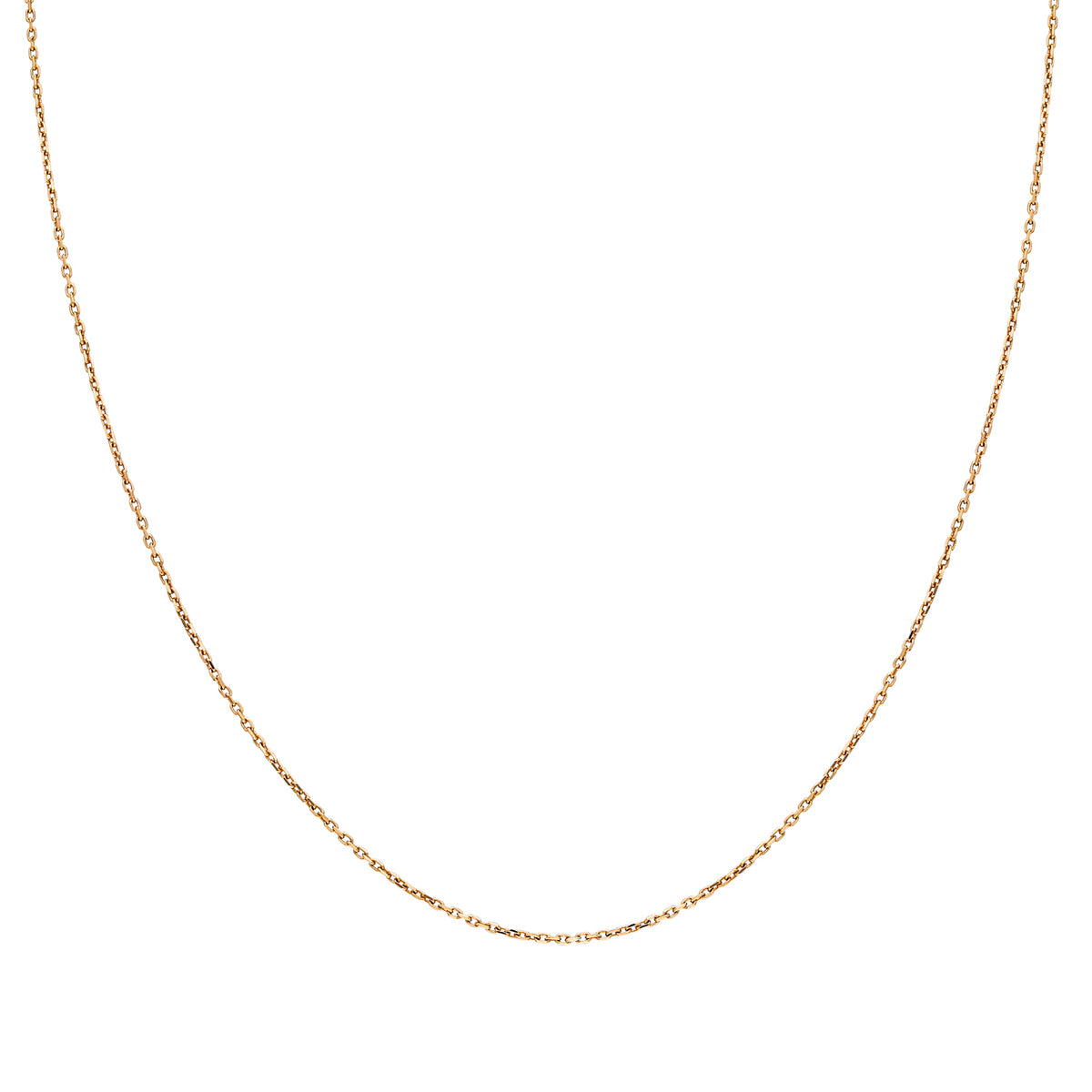 14k Solid Gold 25 Micron Rose Forse Chain