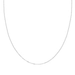 14k Solid Gold 25 Micron White Forse Chain