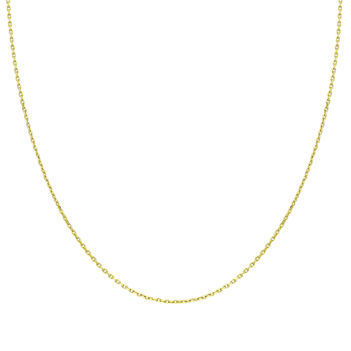 14k Solid Gold 30 Micron Yellow Forse Chain