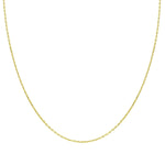 14k Solid Gold 30 Micron Yellow Forse Chain
