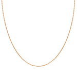 14k Solid Gold 30 Mikron Rose Forse Chain