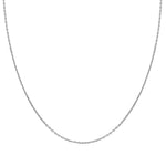 14k Solid Gold 30 Mikron White Forse Chain