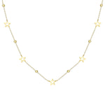 14k Solid Gold Dorika Star Necklace