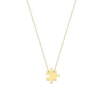 14k Solid Gold Puzzle Necklace