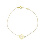 14k Solid Gold Oyster Bracelet
