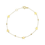 14k Solid Gold Dorika Star Bracelet