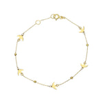 14k Solid Gold Phoenix Bird Bracelet