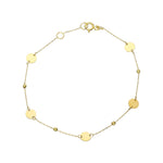 14k Solid Gold Dorika Plaque Bracelet