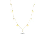 14k Solid Gold Bird Luck Necklace - alternate view 2