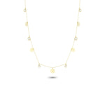 14k Solid Gold Daisy Luck Necklace - alternate view 2