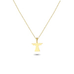 14k Solid Gold Angel Necklace - alternate view 2