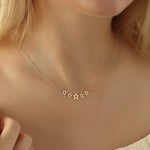 14k Solid Gold Star Necklace