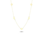 14k Solid Gold Star Necklace - alternate view 2