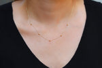 14k Solid Gold Ball Necklace