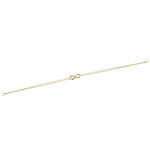 14k Solid Gold Infinity Bracelet - alternate view 3