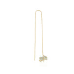 14k Solid Gold Shake Elephant Earring