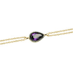 14k Solid Gold Drop Bracelet