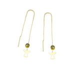 14k Solid Gold Angel Earring