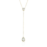 14k Solid Gold Shake Drop Necklace