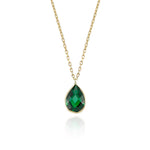 14k Solid Gold Drop Necklace - alternate view 3