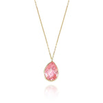 14k Solid Gold Drop Necklace