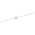 14k Solid Gold Pave Bracelet - alternate view 2