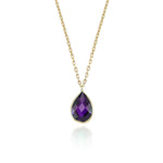 14k Solid Gold Drop Necklace