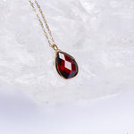 14k Solid Gold Drop Necklace