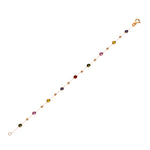 14k Solid Gold Colored Pave Bracelet - alternate view 2
