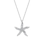 925k Sterling Silver Starfish Necklace